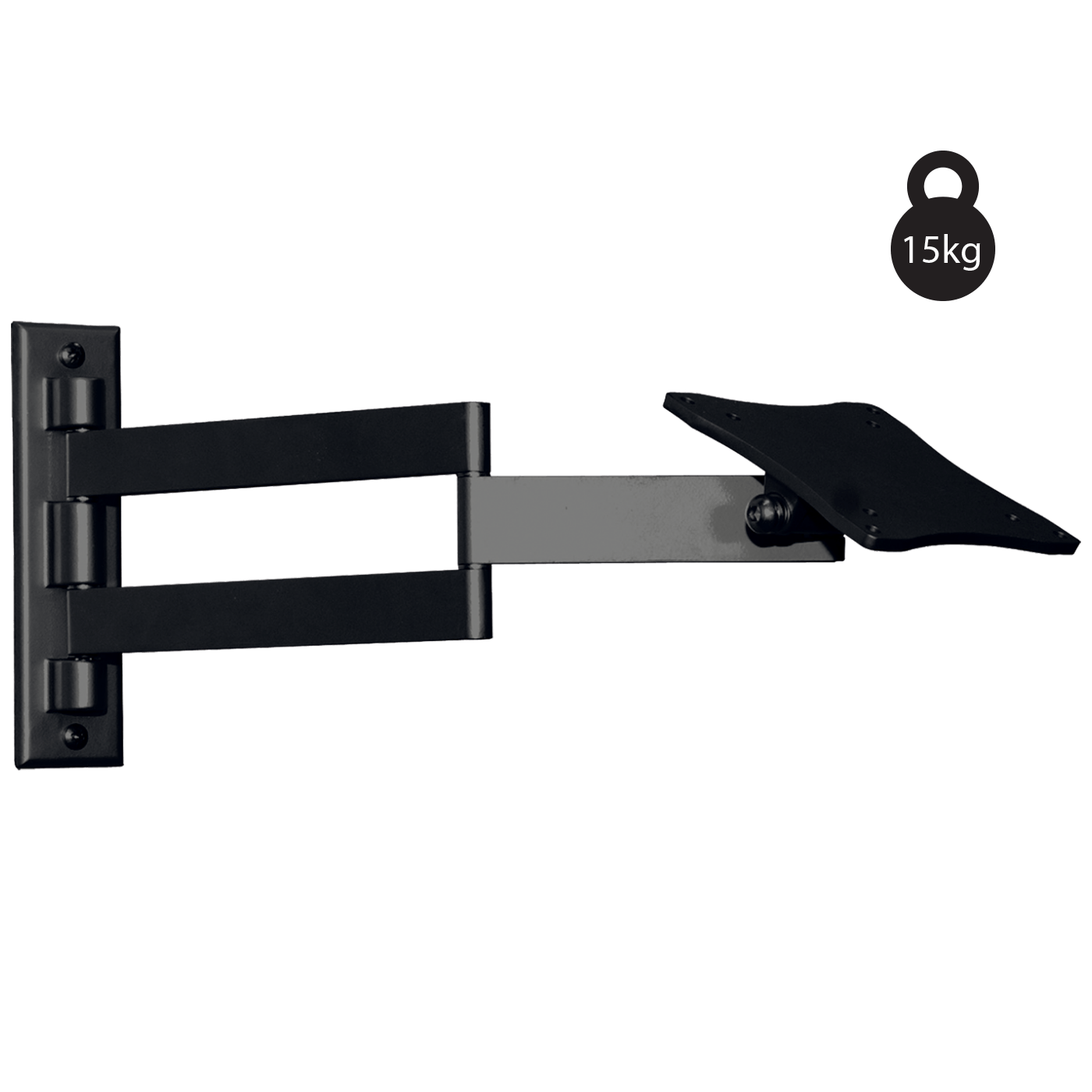 Nosač za TV zidni HOME LCDH 01/BK (13"- 24", do 15 kg, nagib 80°)