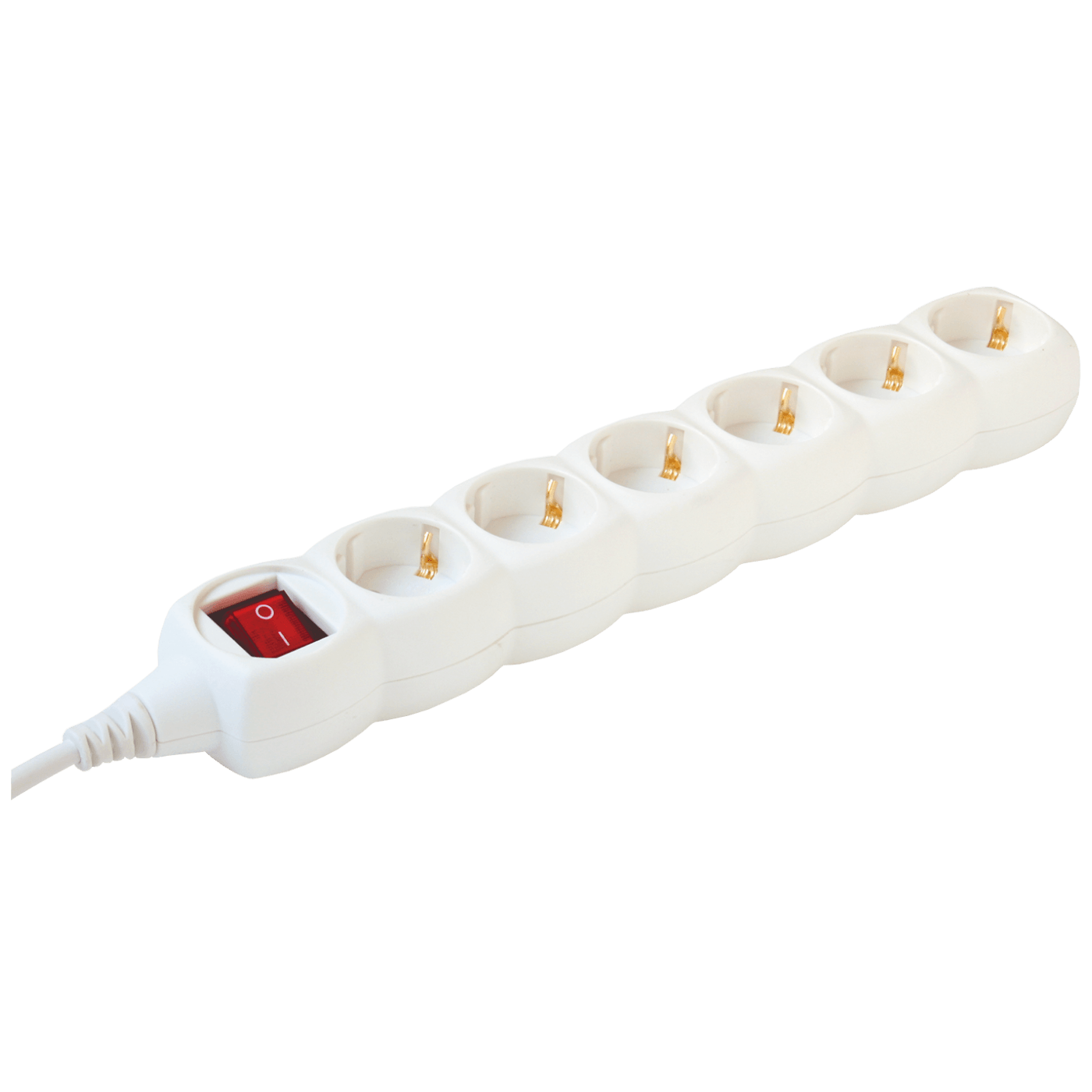 Produžni kabel HOME NV 6K/WH/1,5 6 utičnica, prekidač, 1.5m bijeli-0