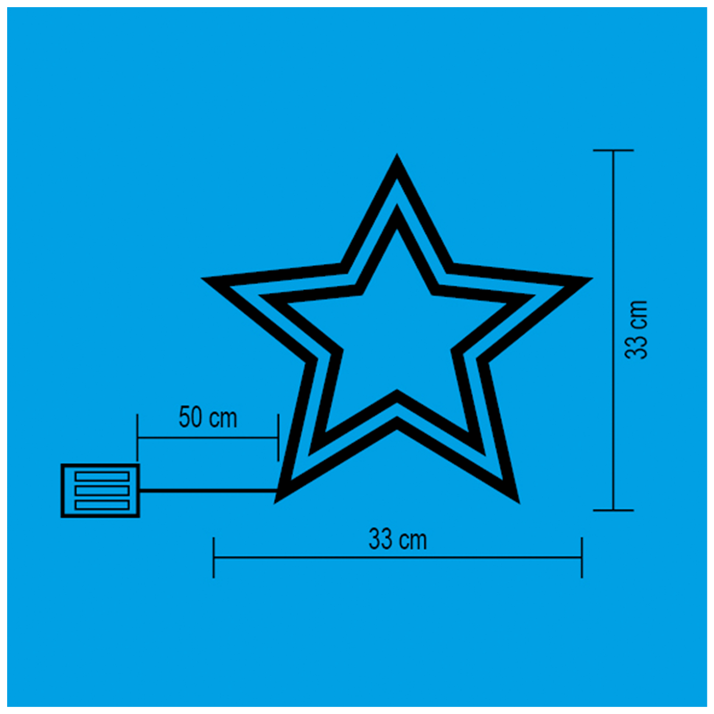 Dekorativna rasvjeta HOME ukras za prozor - KID 503 B/WW-2