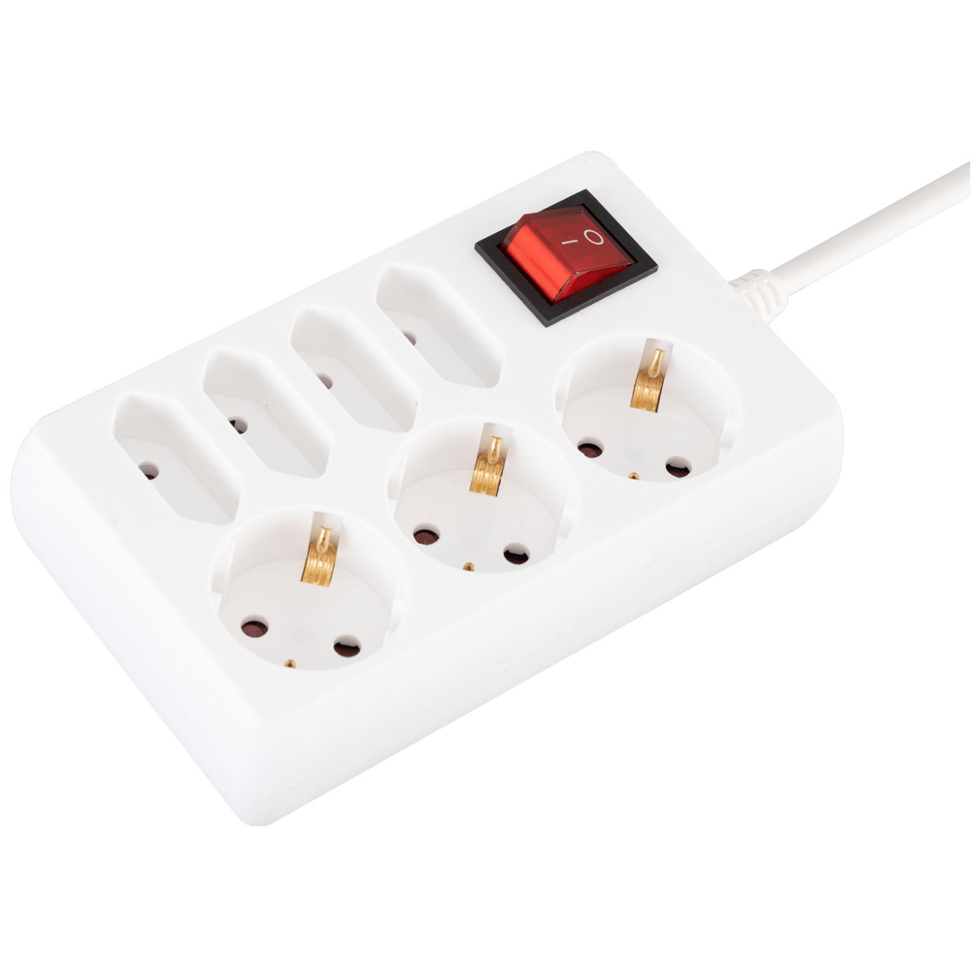 Produžni kabel HOME NV 17/WH 3 + 4 utičnice, 1.0mm², 1.5 met bijeli