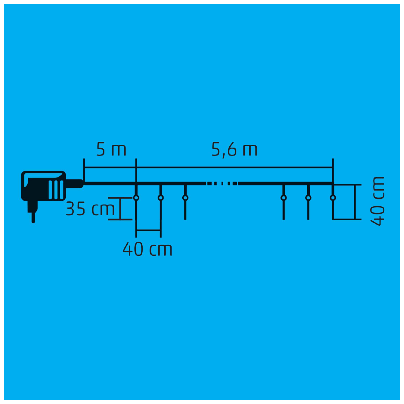 Dekorativna LED rasvjeta HOME ledenica - KJL 360-1