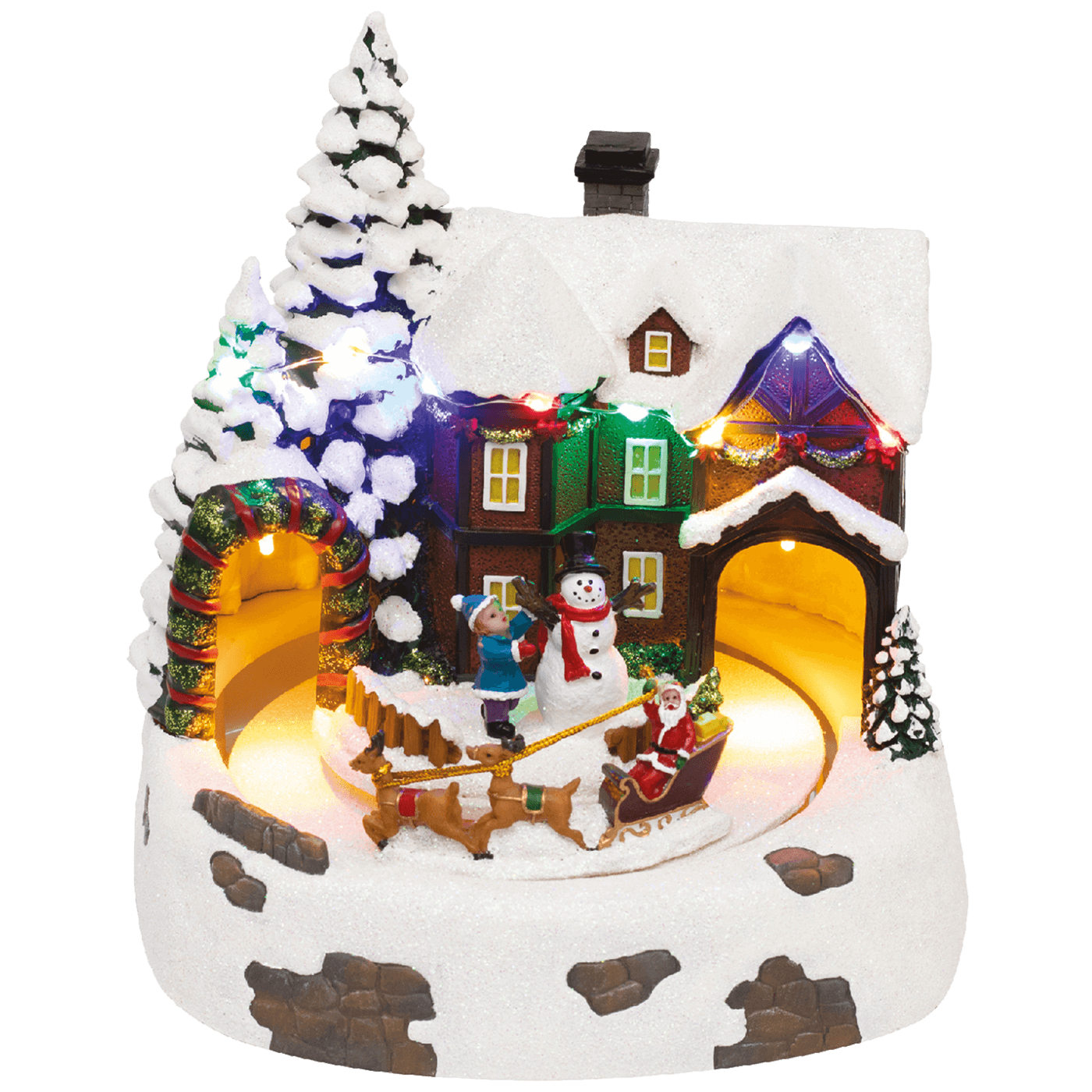 Dekorativna LED rasvjeta HOME Diorama, snježna kuća - DRM 15