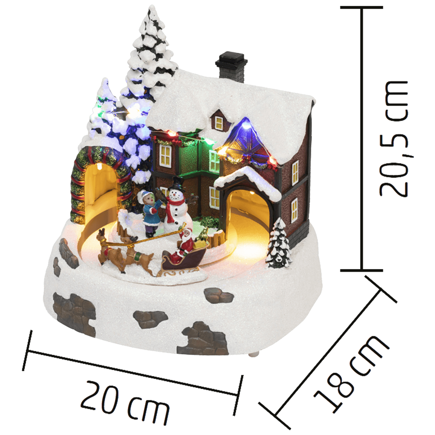 Dekorativna LED rasvjeta HOME Diorama, snježna kuća - DRM 15-2