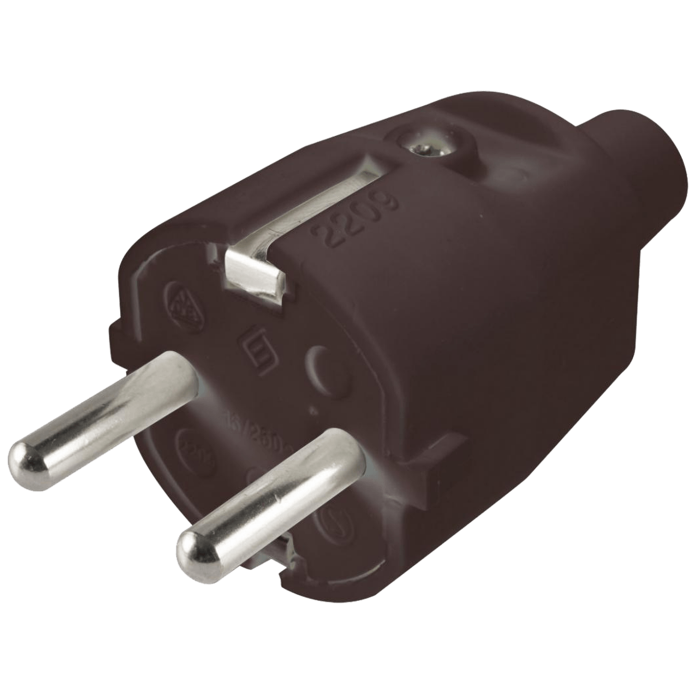 Utikač strujni HOME NED 1/BK schuko - 250V 16A