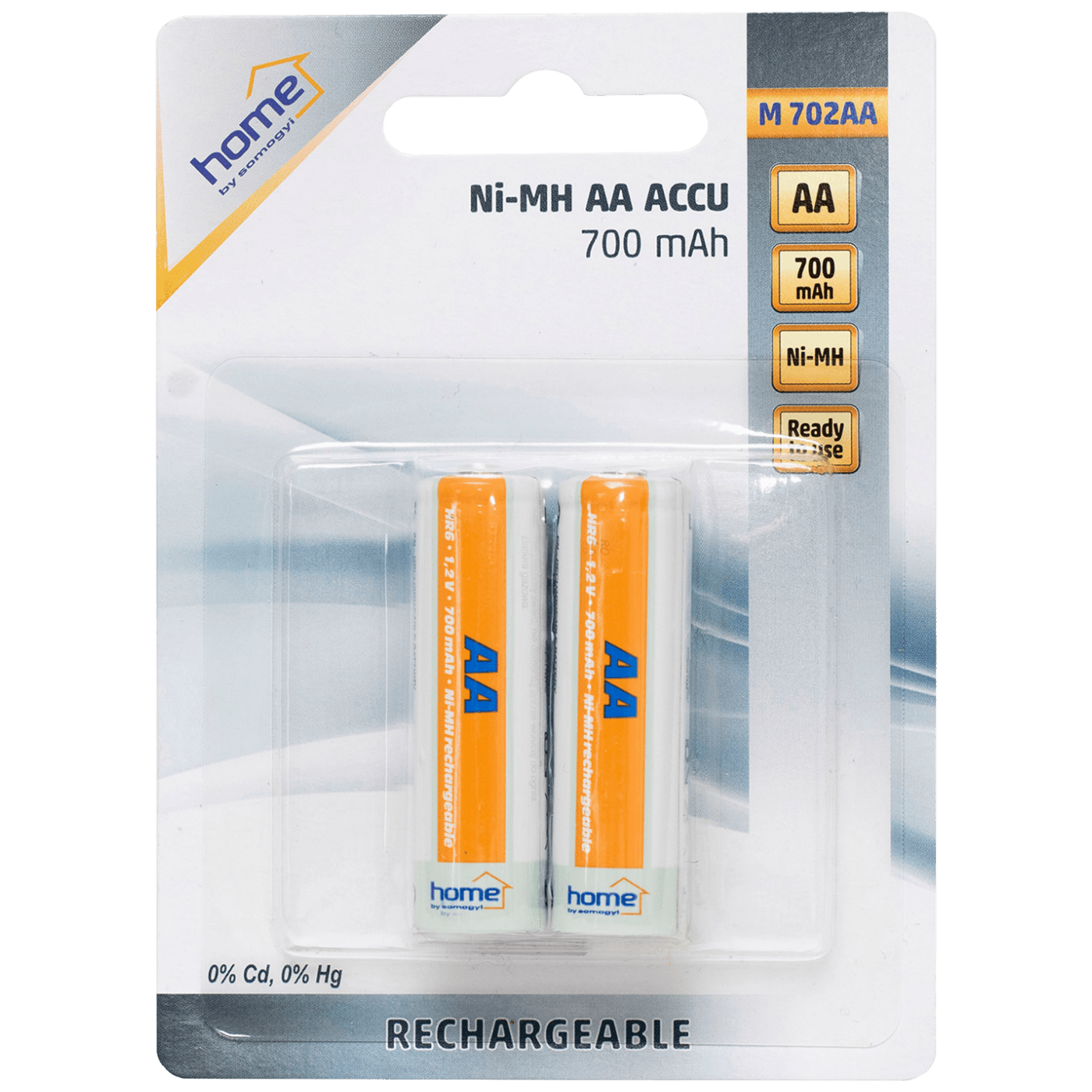 Baterija punjiva AA HOME M 702AA, 700mAh, NiMh, blister 2 kom