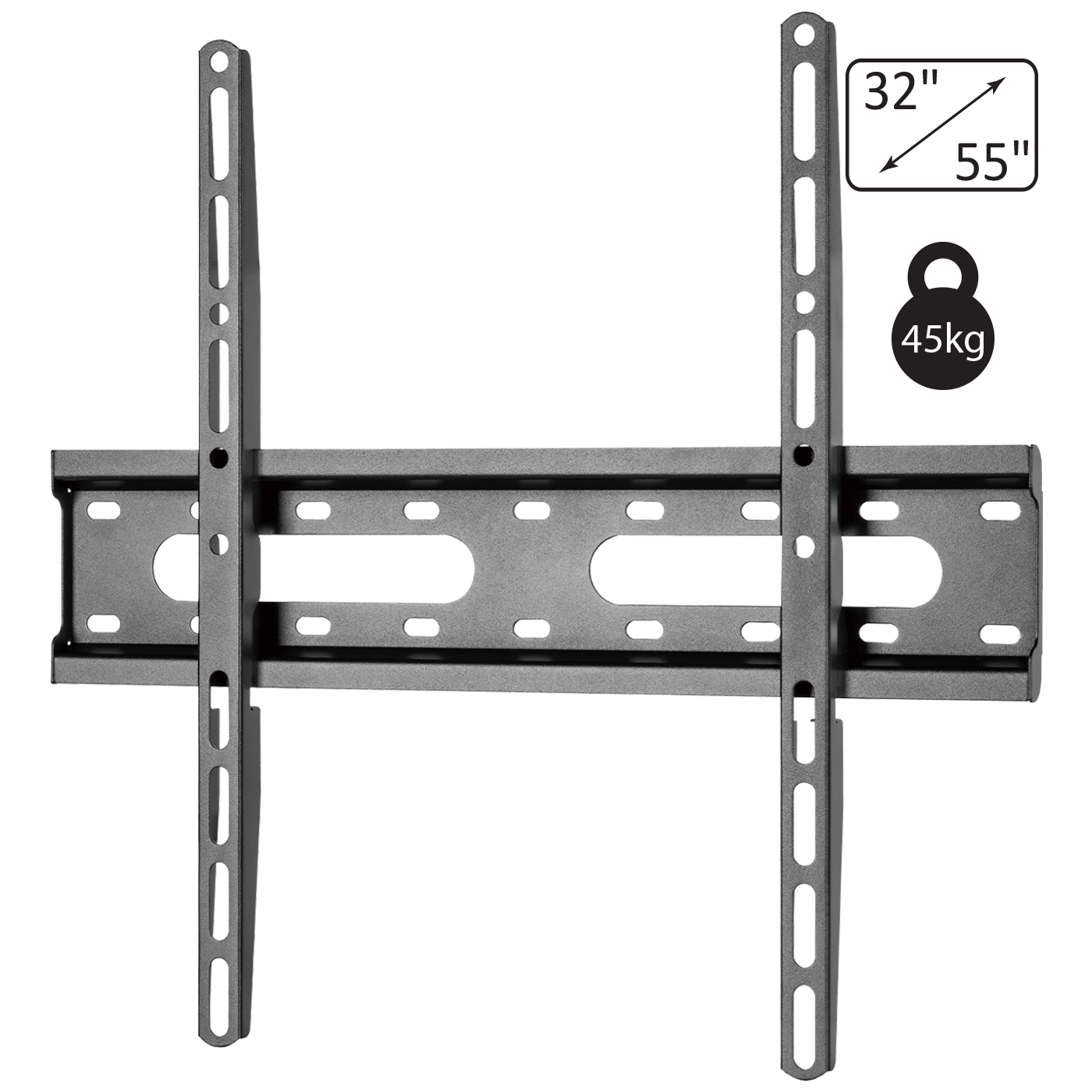 home Zidni držač 32"-55", fiksni crni - LCDH 081-0