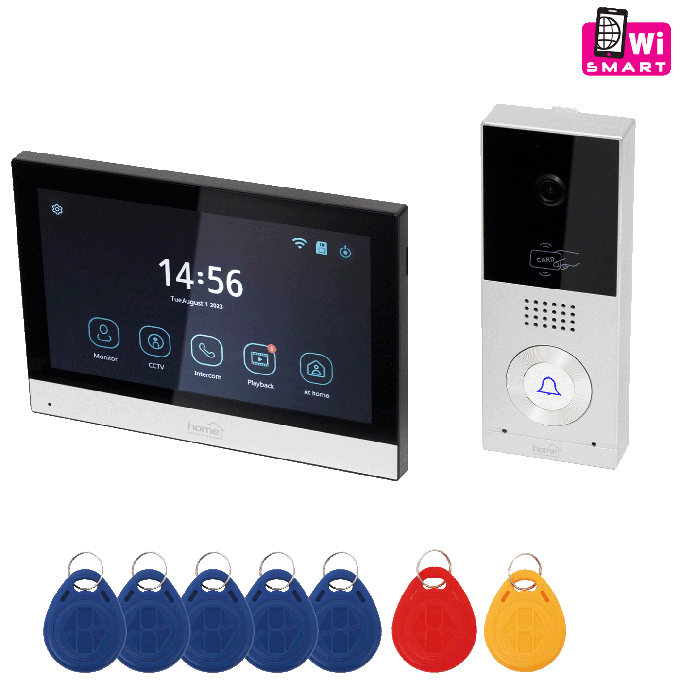 Video interfon HOME DPV SMART 7" zaslon, AHD kamera, RFID, IP65-0