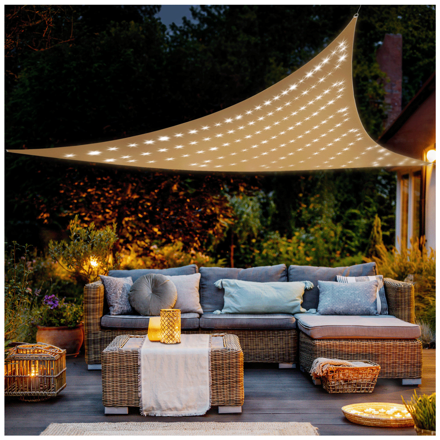 Tenda HOME MXNV3 sa solarnim panelom (140 LED, 8 programa, 3x3x3m, IP44)-0