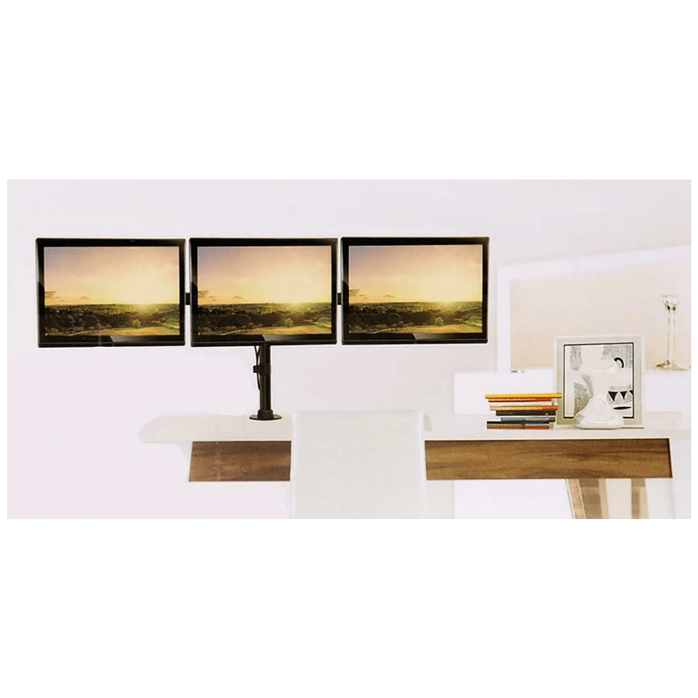Maclean Stolni nosač za 3 LCD monitor, 13 "- 27" - MC-691-4