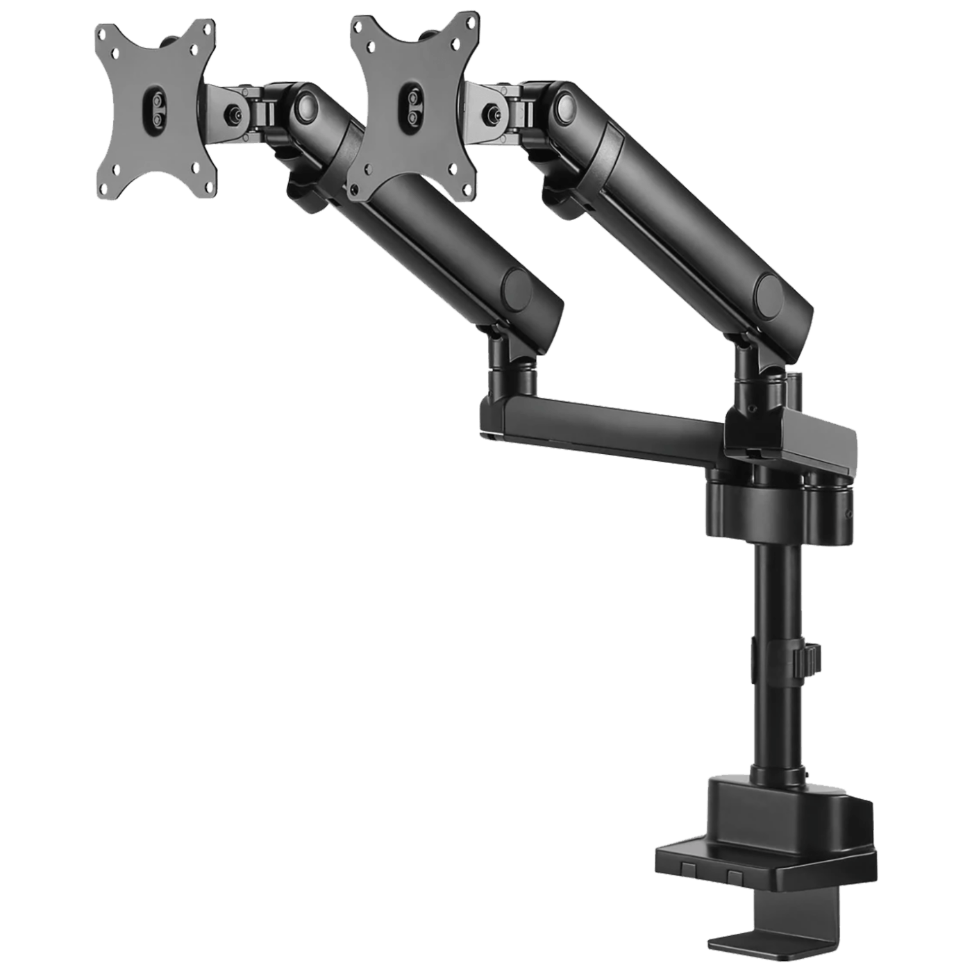 Stolni nosač MACLEAN MC-812 za 2 LCD monitora (17" - 32", nosivost do 16 kg, podesivi nagib i rotacija, visina 180 mm - 620 mm, VESA 75 x 75 ili 100 x 100 mm)-2