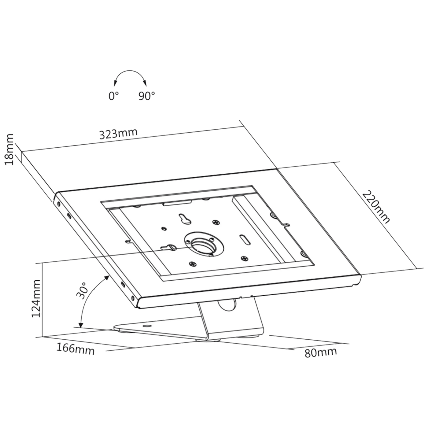 Maclean Stolni nosač za iPAD Pro, Samsung Galaxy, Tab A - MC-909W-5
