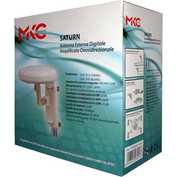 Vanjska antena omnidirekcionalna MKC SATURN FM/UHF/VHF, 25 dB-1