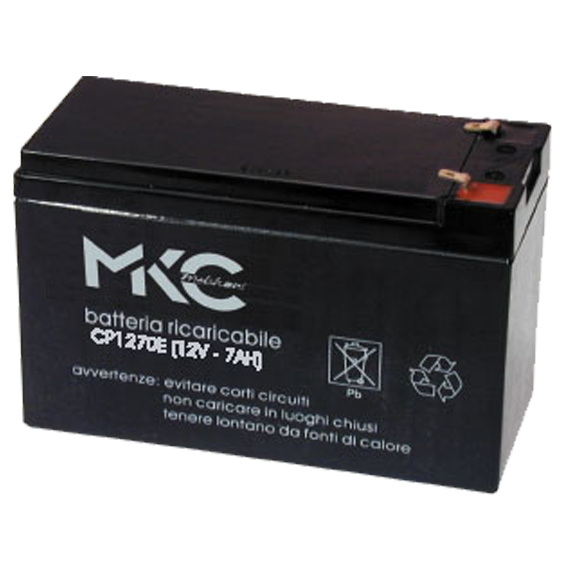 MKC Baterija akumulatorska, 12V / 7Ah - MKC1270P-0