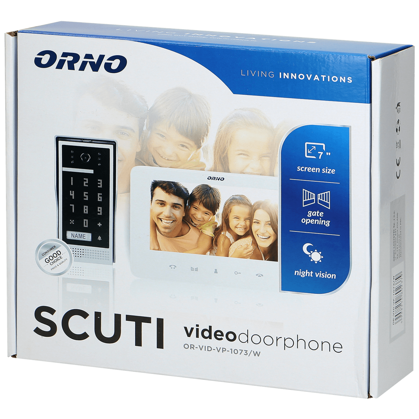 Video interfon ORNO Scuti OR-VID-VP-1073/W 7"-1