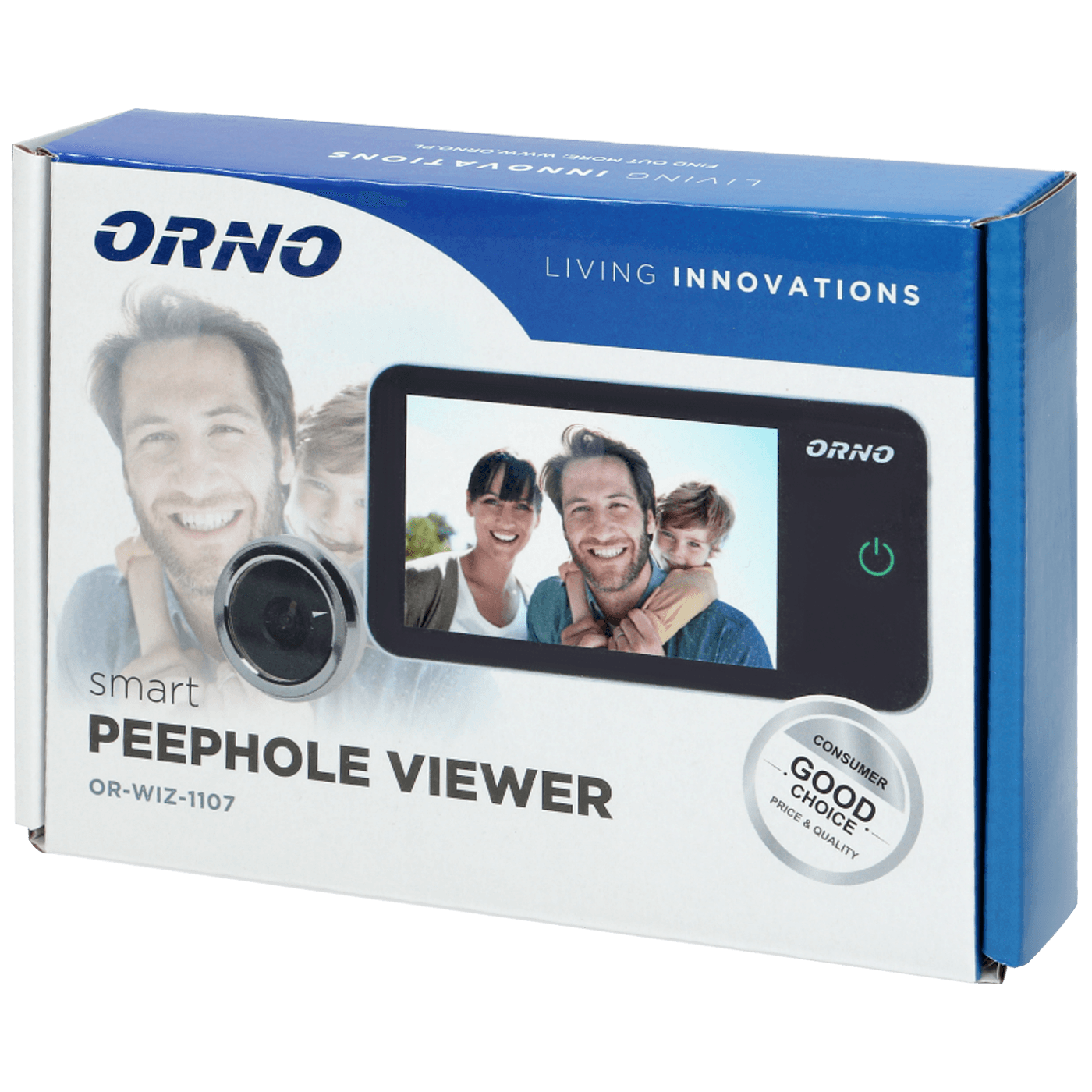 Orno Digitalna špijunka za ulazna vrata, 4" LCD - OR-WIZ-1107-1
