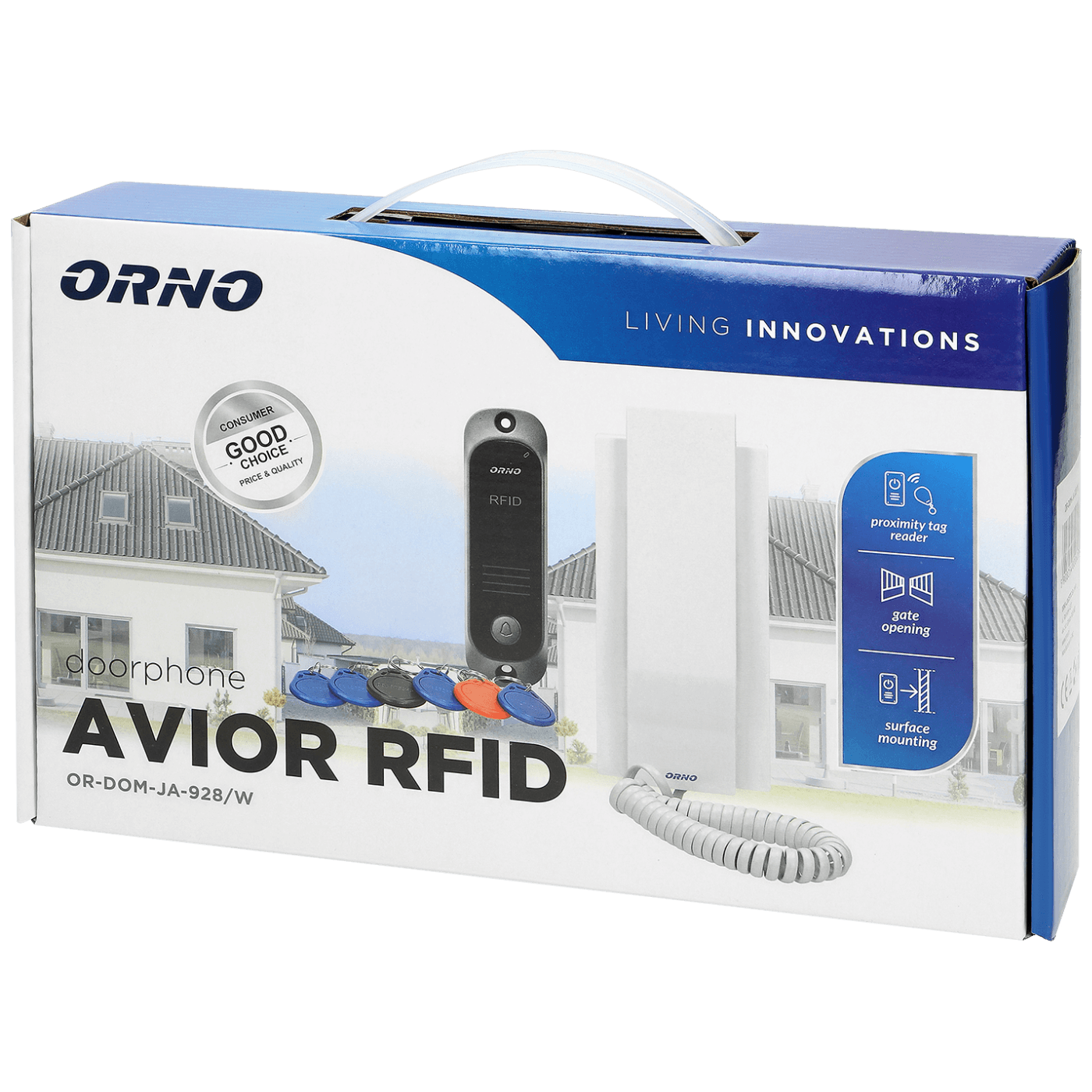 Orno Interfon, set, AVIOR bijela- OR-DOM-JA-928/W-1