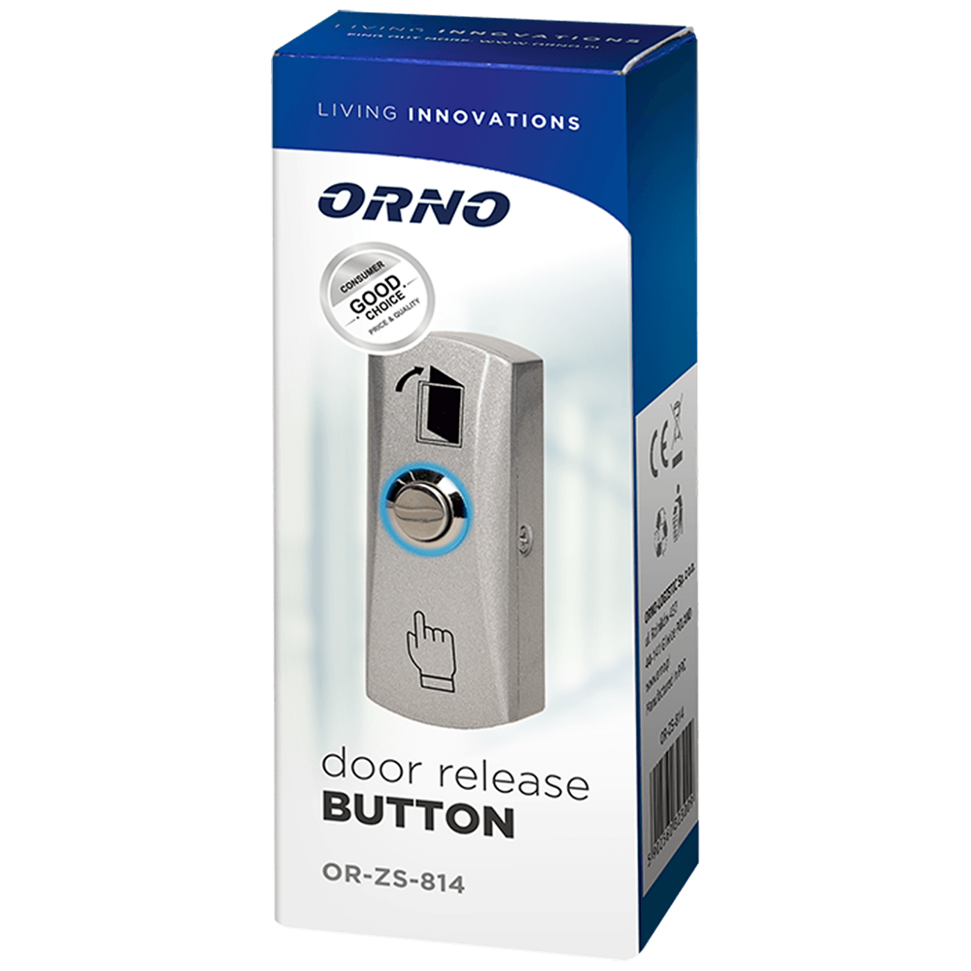 Orno EXIT tipka sa LED pozadinskim osvjetljenjem - OR-ZS-814-1