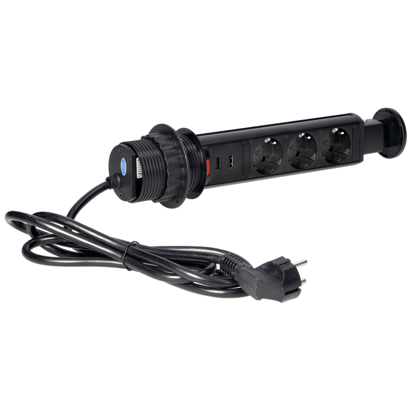 Orno Produžni kabel sa 3 x Schuko utičnice + 2 x USB, ugradbena - OR-AE-1349(GS)/B-4
