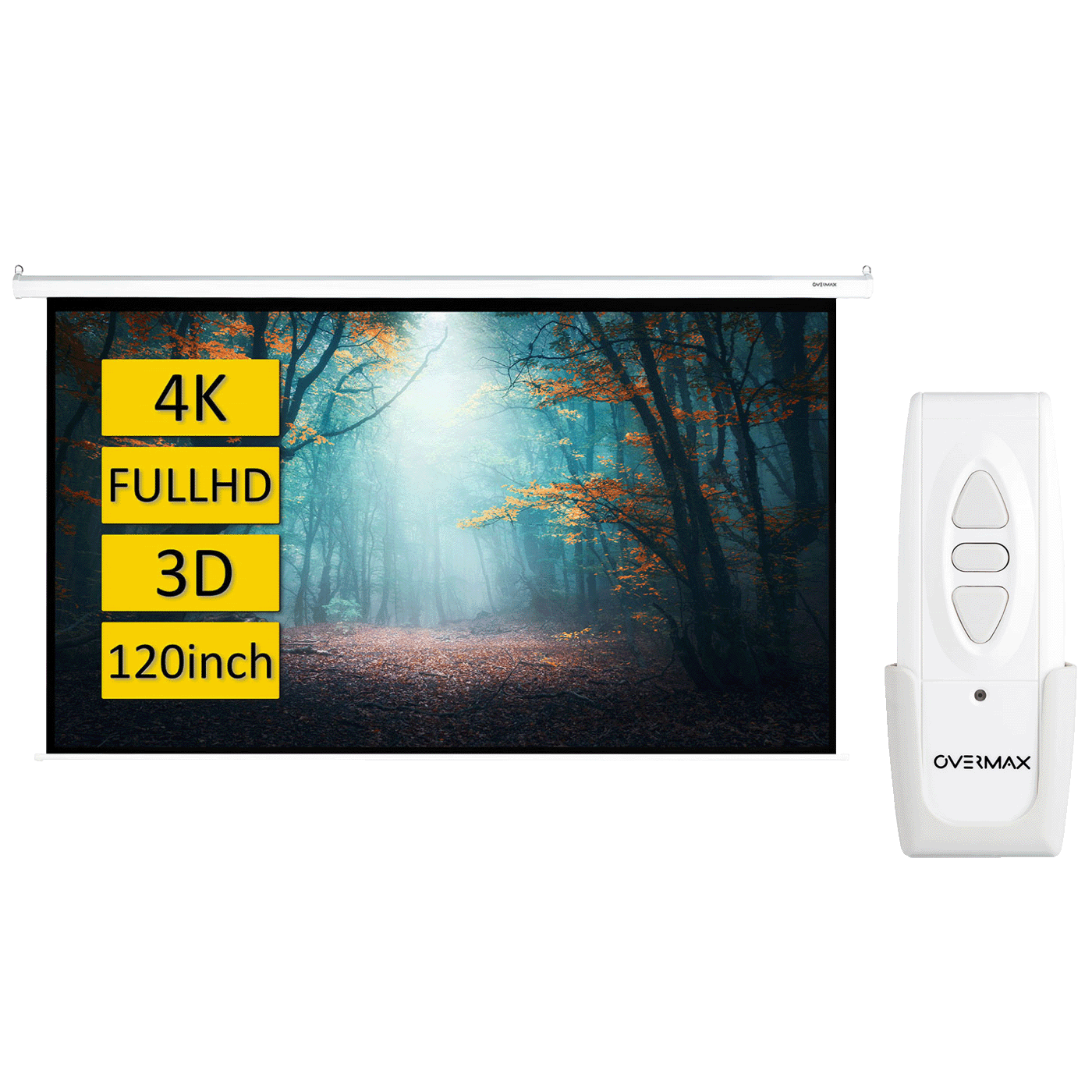 Overmax Platno za projektor sa motorom, 120", 266 x 149 cm - OV-Automatic Screen 120-0