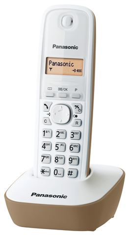 Telefon PANASONIC KX-TG1611FXJ bežični, LED display, bež boja-1
