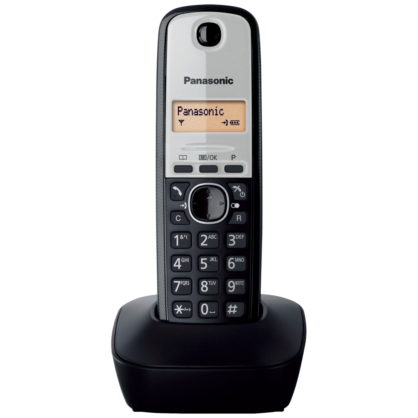 Telefon PANASONIC KX-TG1911FXG bežični, LED display crni-0