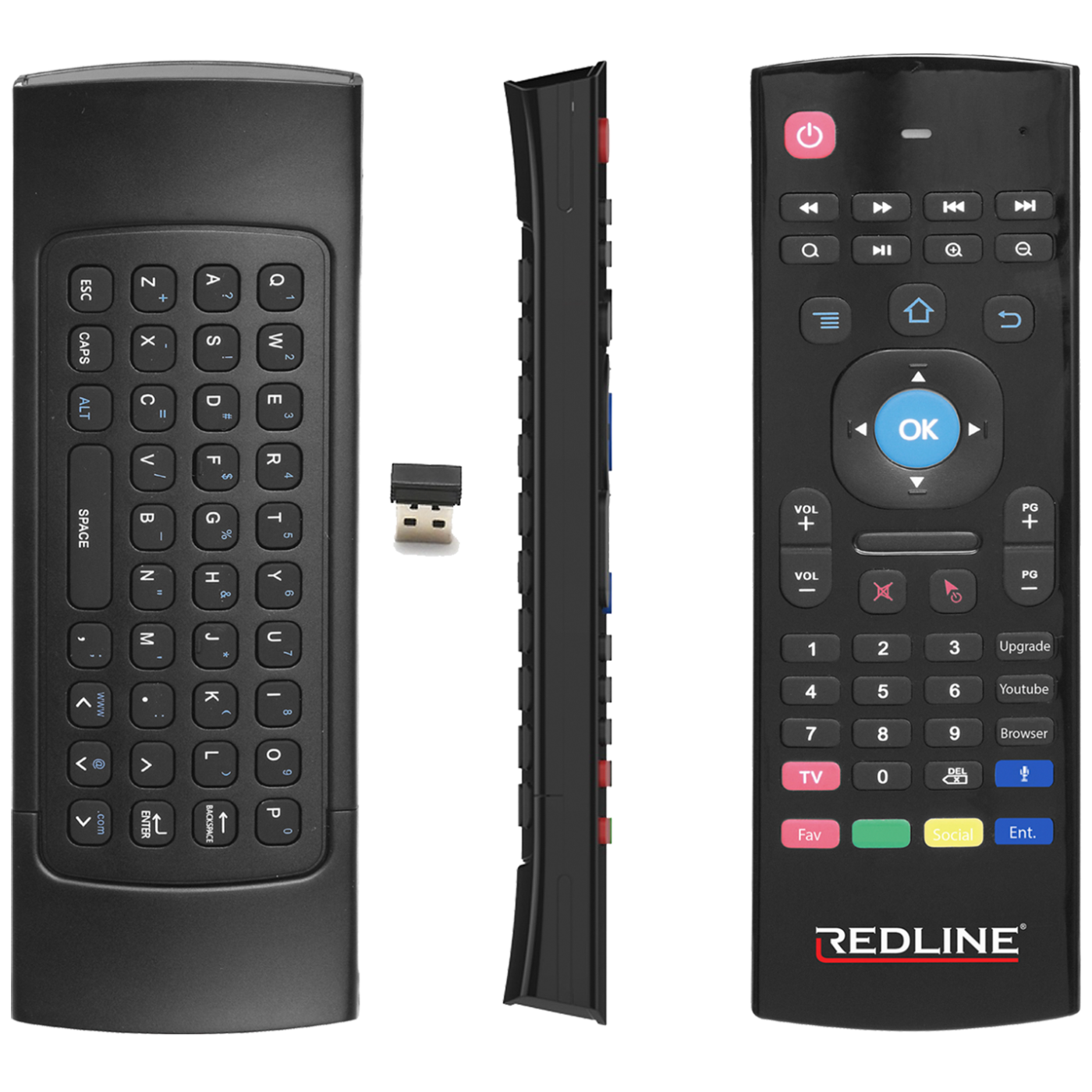 Daljinski upravljač REDLINE RED250 3u1 (Air Mouse, tipkovnica, žiroskop)-1