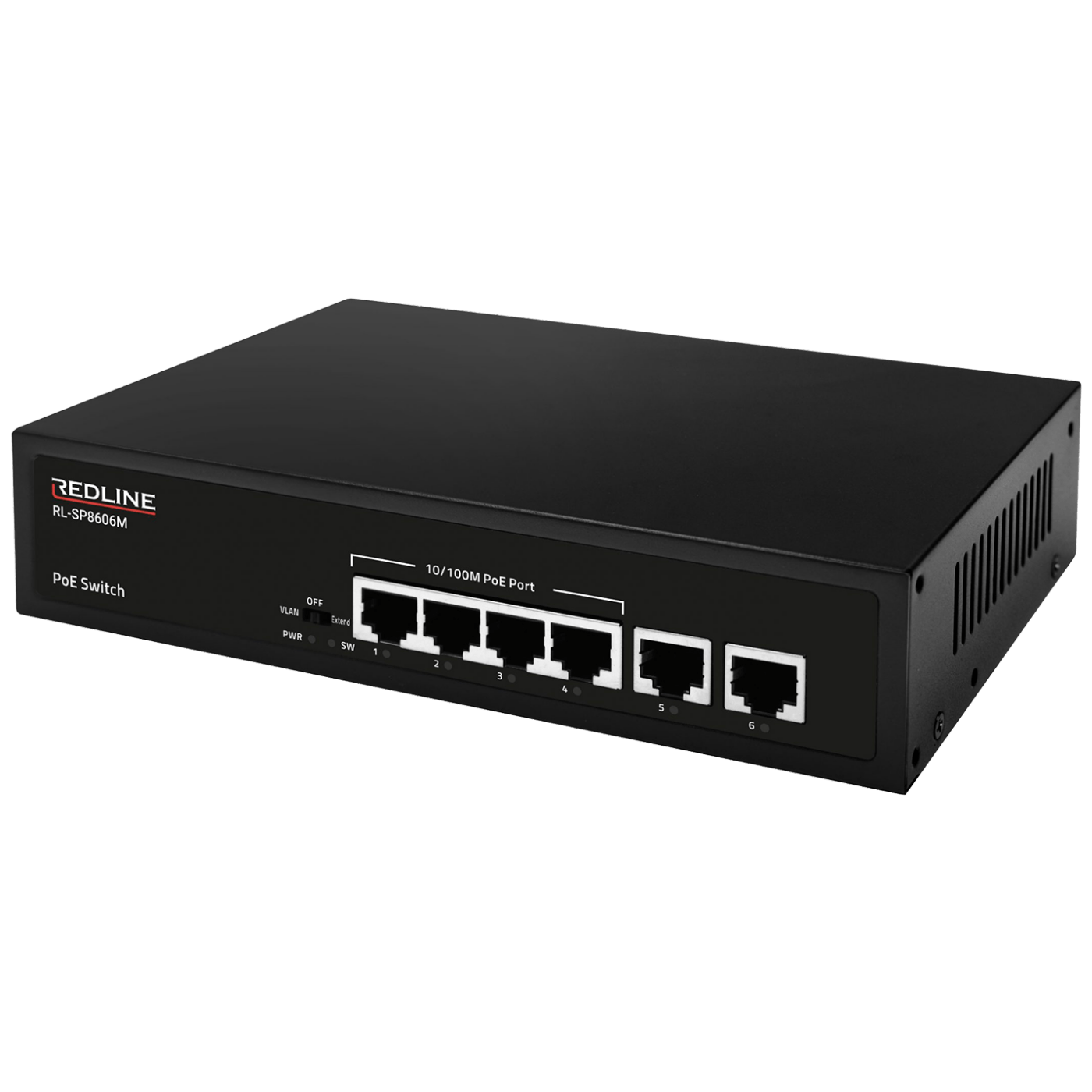 REDLINE PoE mrežni switch, 6 port RJ-45 , 4 PoE - RL-SP8606M-0