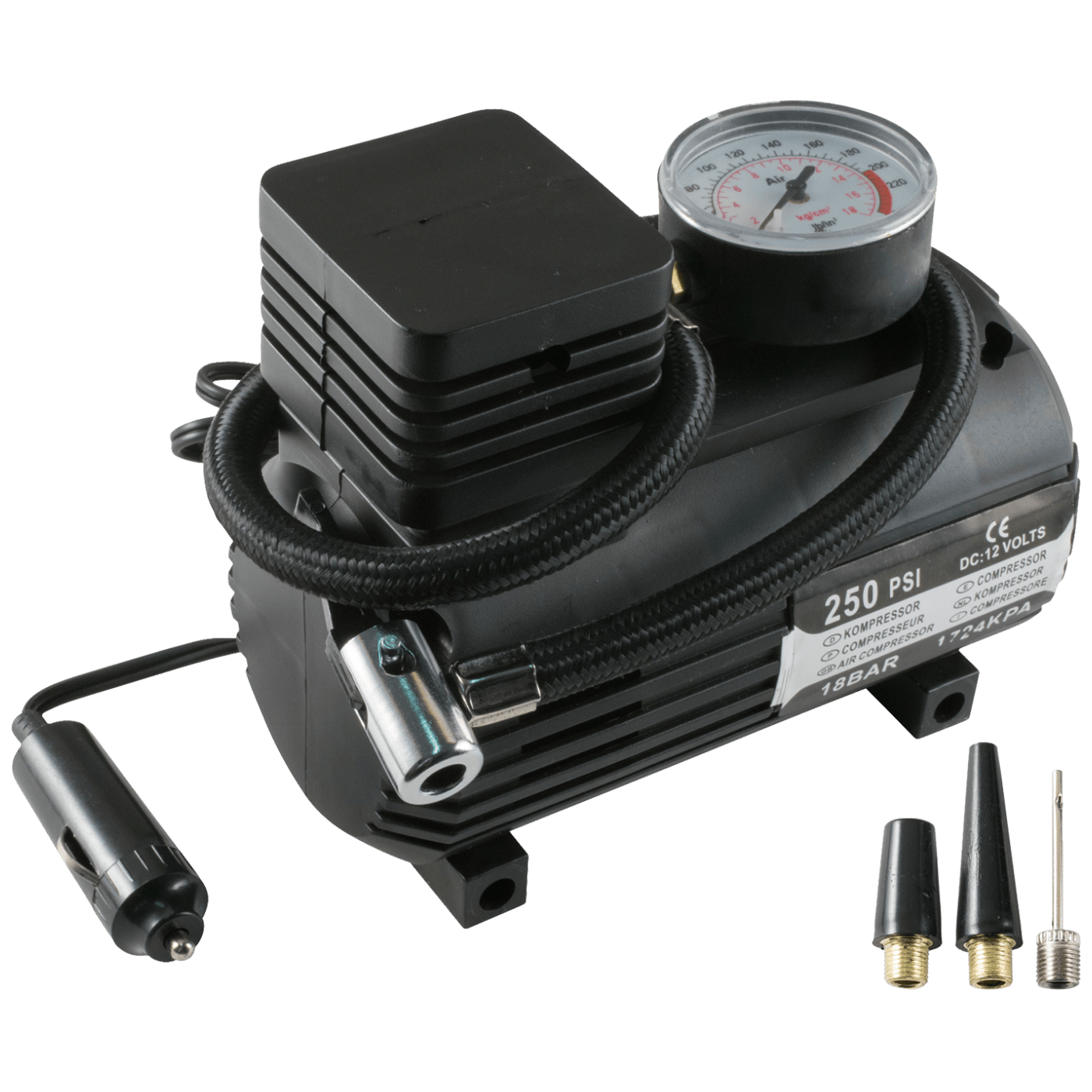 SAL Kompresor, auto, 12 V, 18 bar, 250 PSI - 90304-0