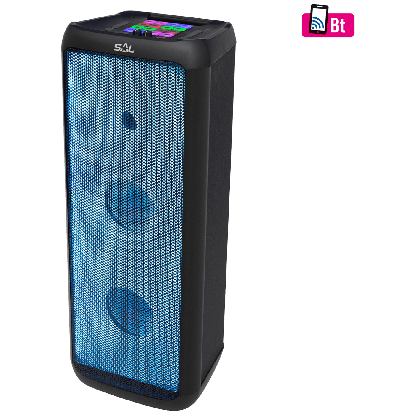Party zvučnik SAL PAR 221DJ (120W, Bluetooth, TWS, LED svjetlosni efekti)-0