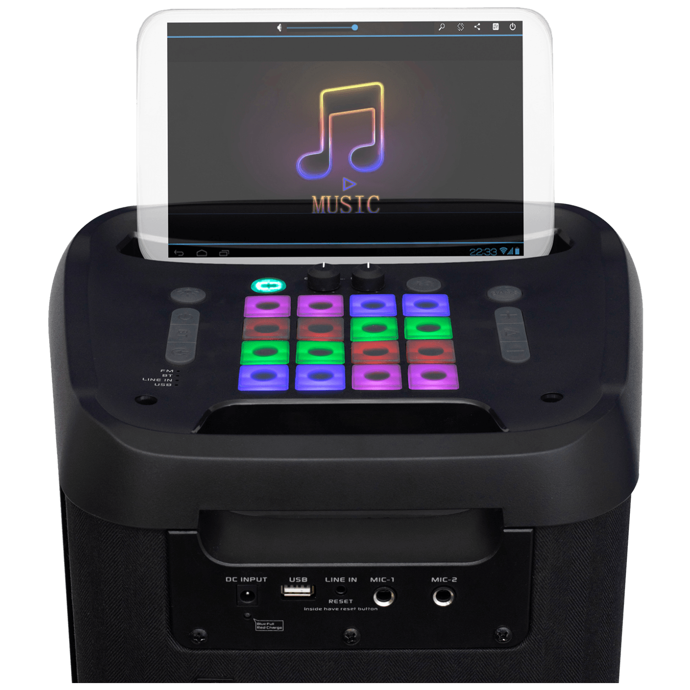 Party zvučnik SAL PAR 221DJ (120W, Bluetooth, TWS, LED svjetlosni efekti)-3
