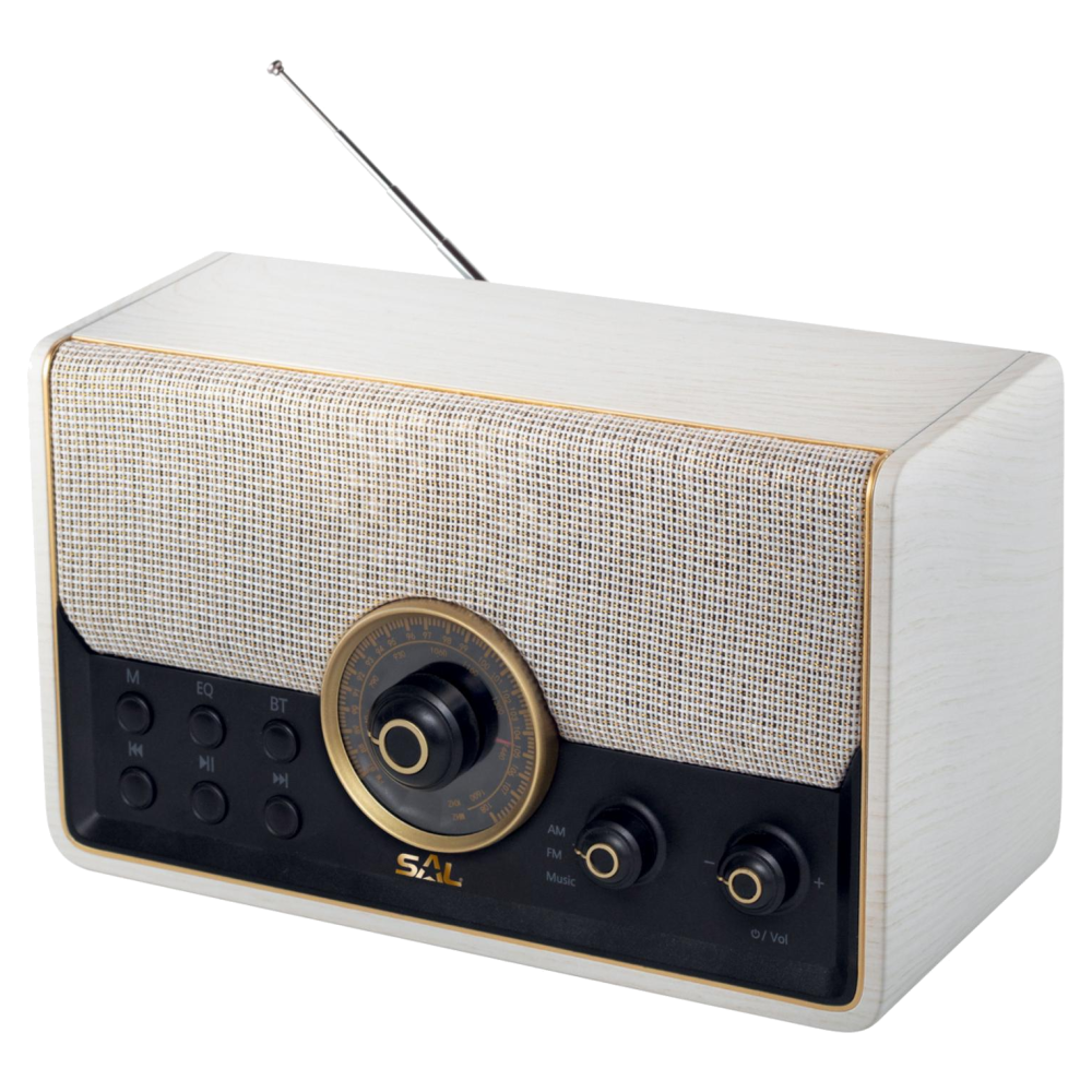 SAL Retro radio, AM-FM-BT-USB-mSD - RRT 6B-0