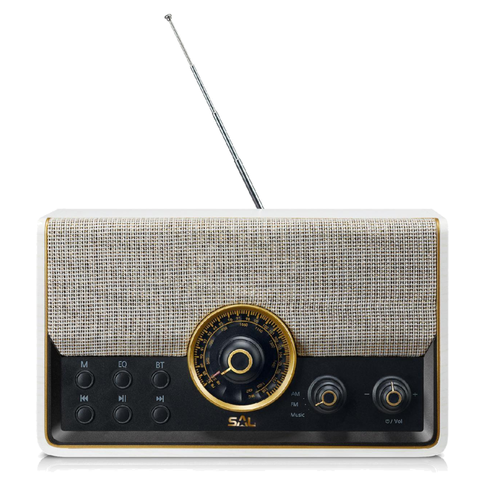 SAL Retro radio, AM-FM-BT-USB-mSD - RRT 6B-1
