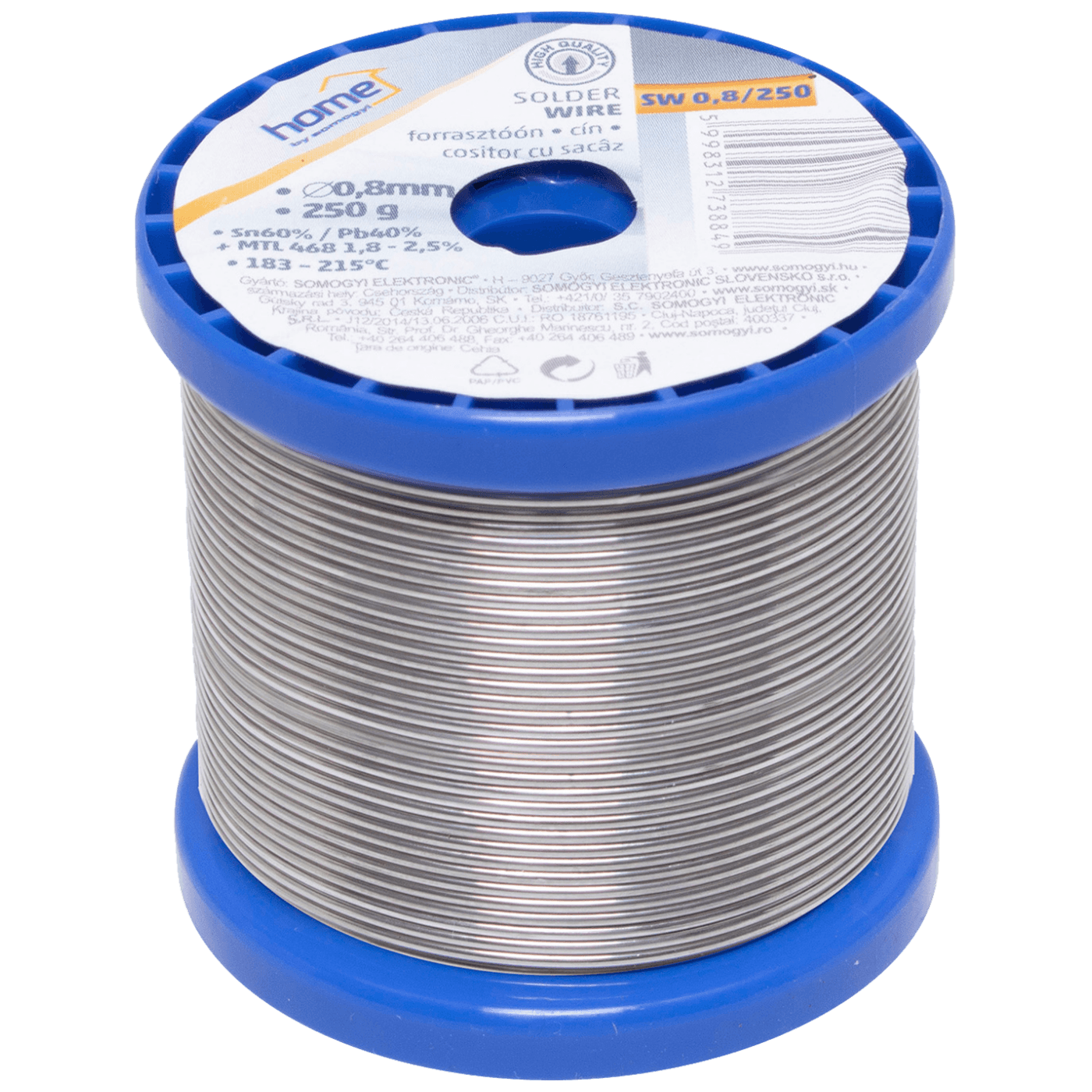 SMA Tinol za lemljenje, O 0.8 mm, 250g - SW 0,8/250