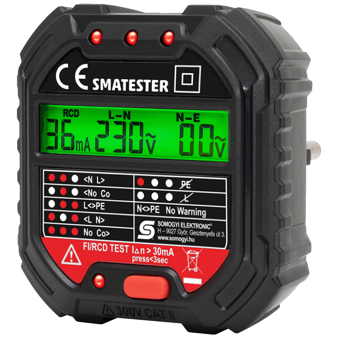 SMA Tester utičnica, LED indikator, Voltmetar - SMATESTER-0