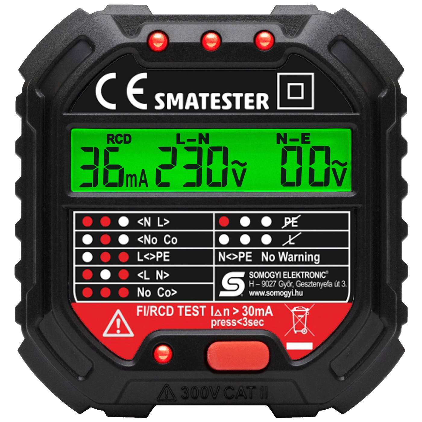 SMA Tester utičnica, LED indikator, Voltmetar - SMATESTER-1
