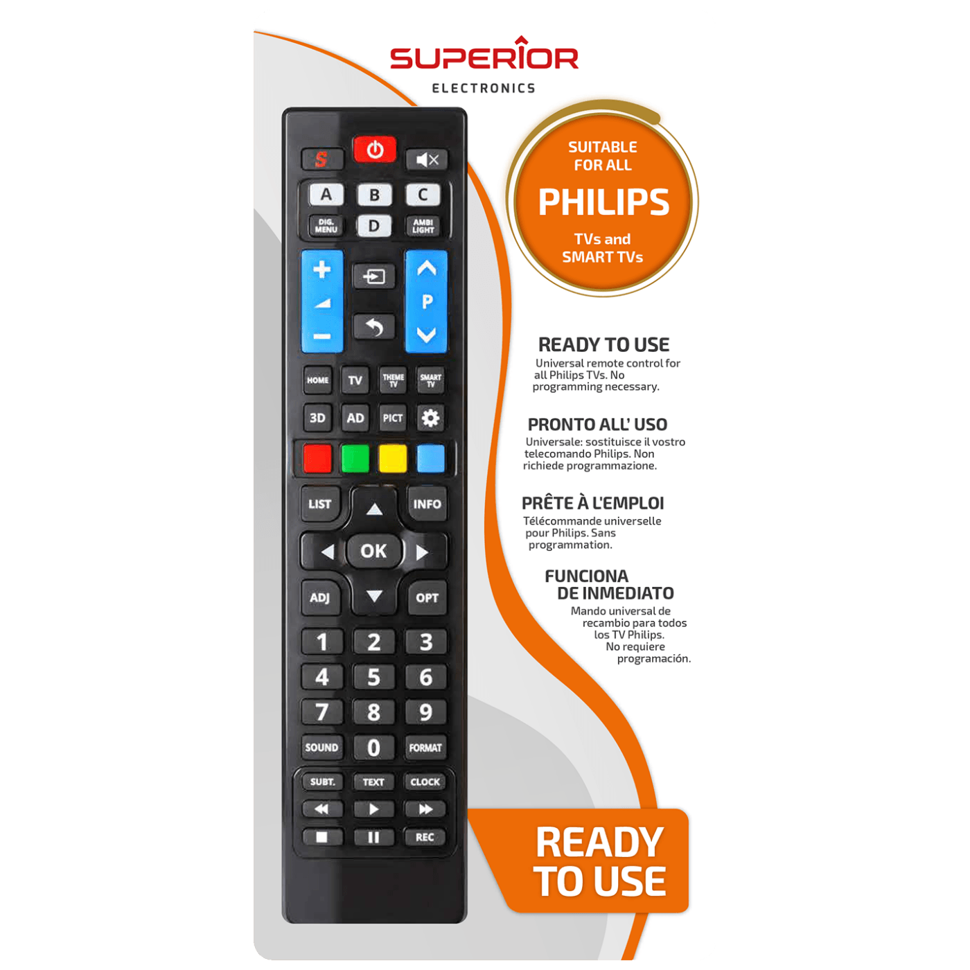 Daljinski upravljač SUPERIOR za Philips TV-1
