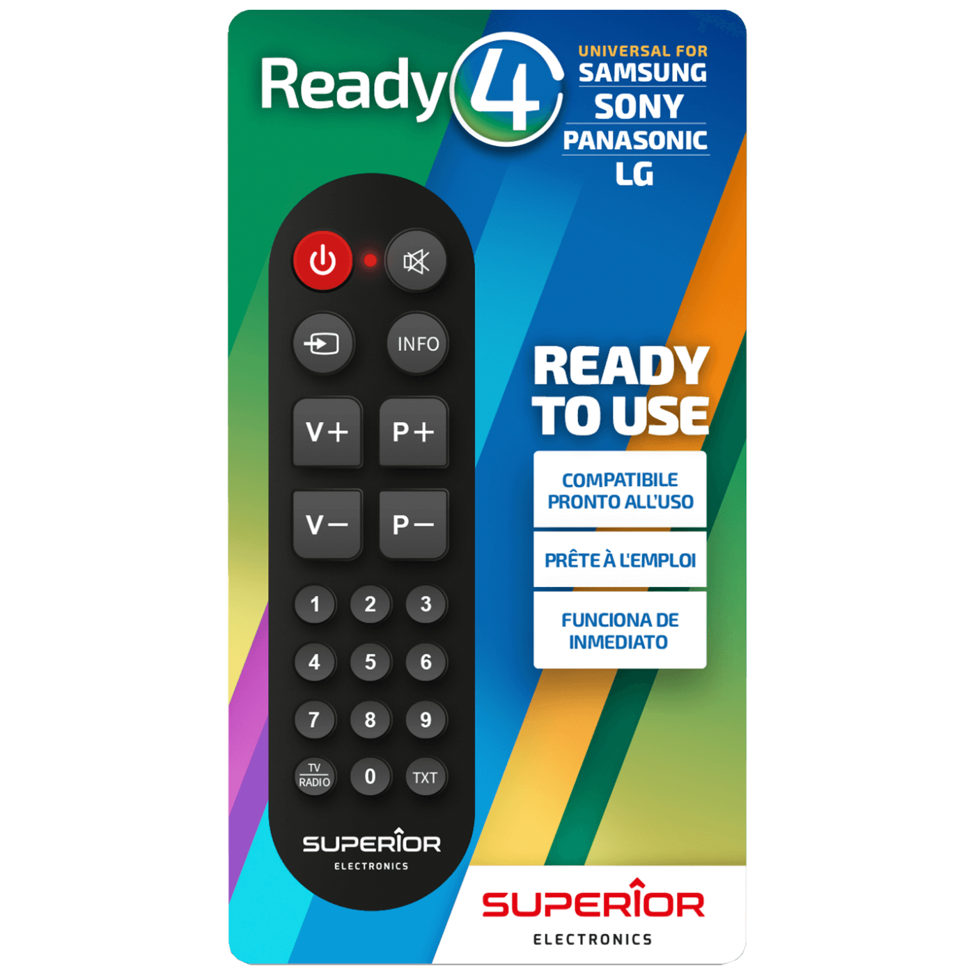 Univerzalni daljinski upravljač SUPERIOR Ready 4 (za LG/Samsung/Sony/Panasonic)-1