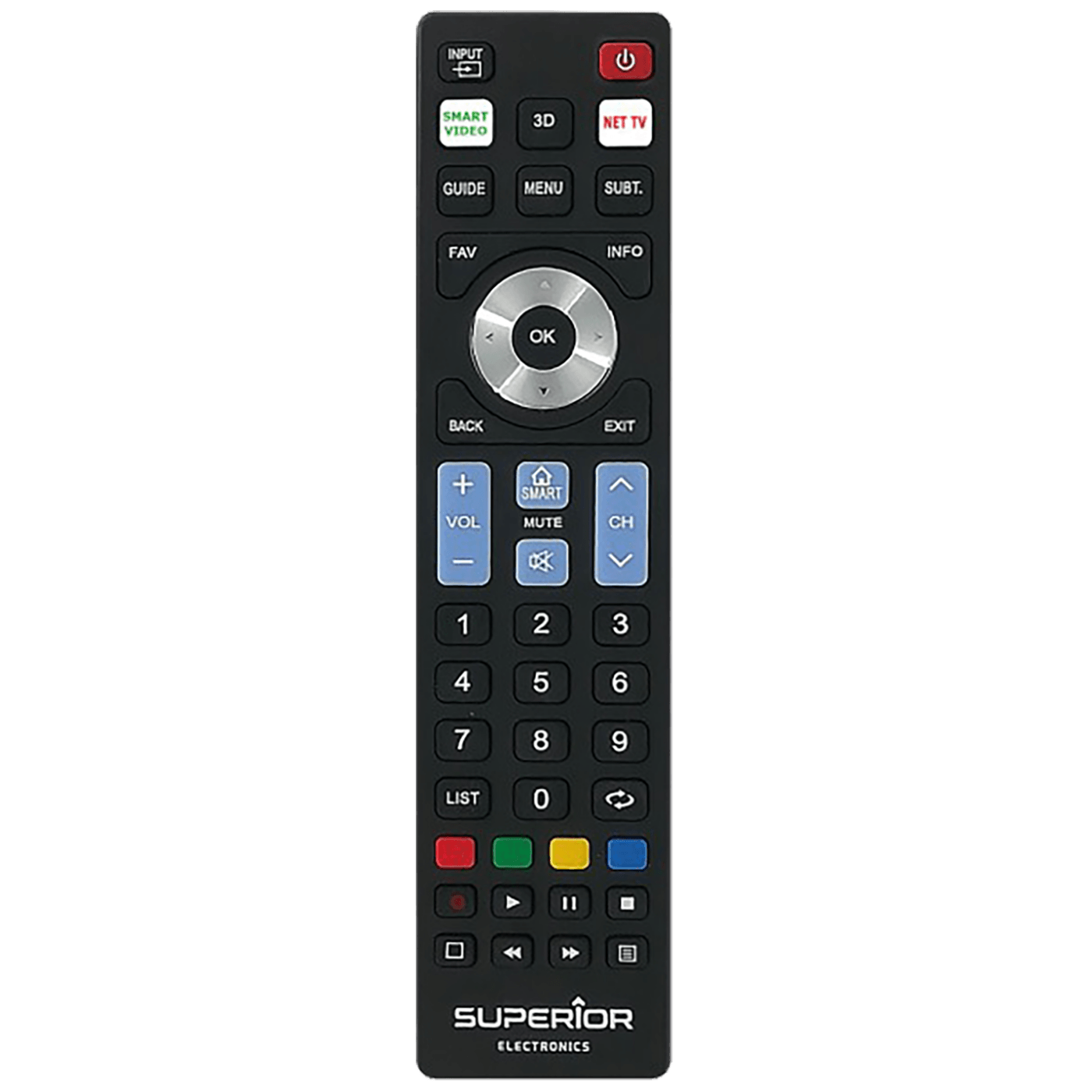 Univerzalni daljinski upravljač SUPERIOR Smart 5in1 za LG/Samsung/Sony/Philips/Panasonic-0
