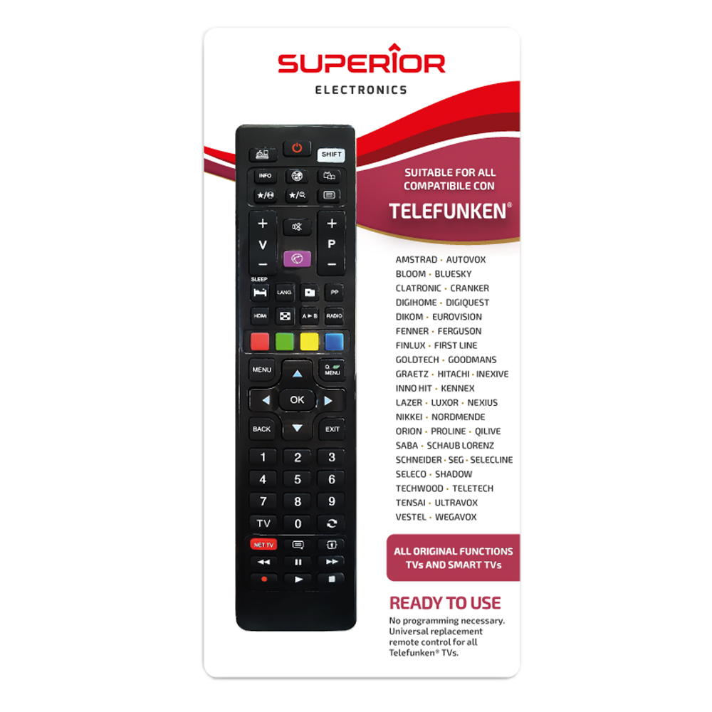 Zamjenski daljinski upravljač HOME za Telefunken televizore-1