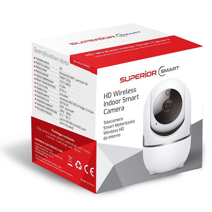 SUPERIOR Wifi Pametna unutarnja kamera "Security iCM001"-6