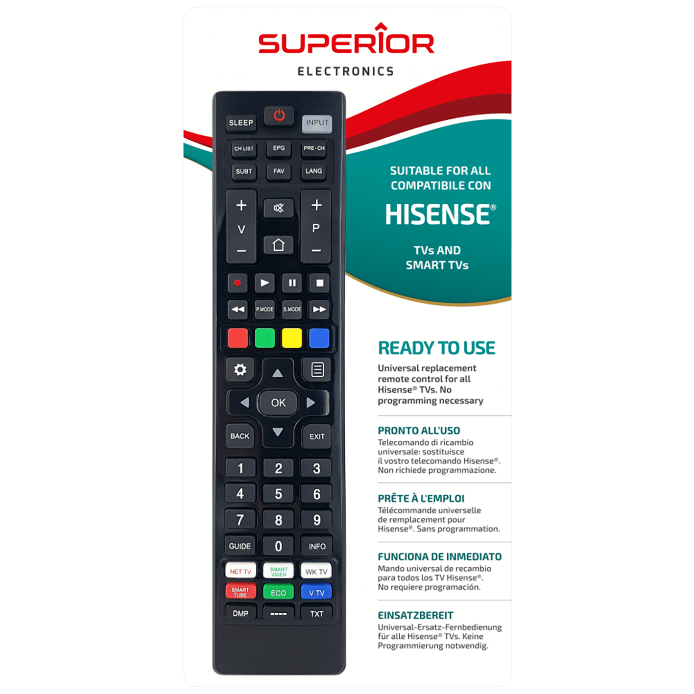 Daljinski upravljač SUPERIOR RC HISENSE za Hisense TV-1