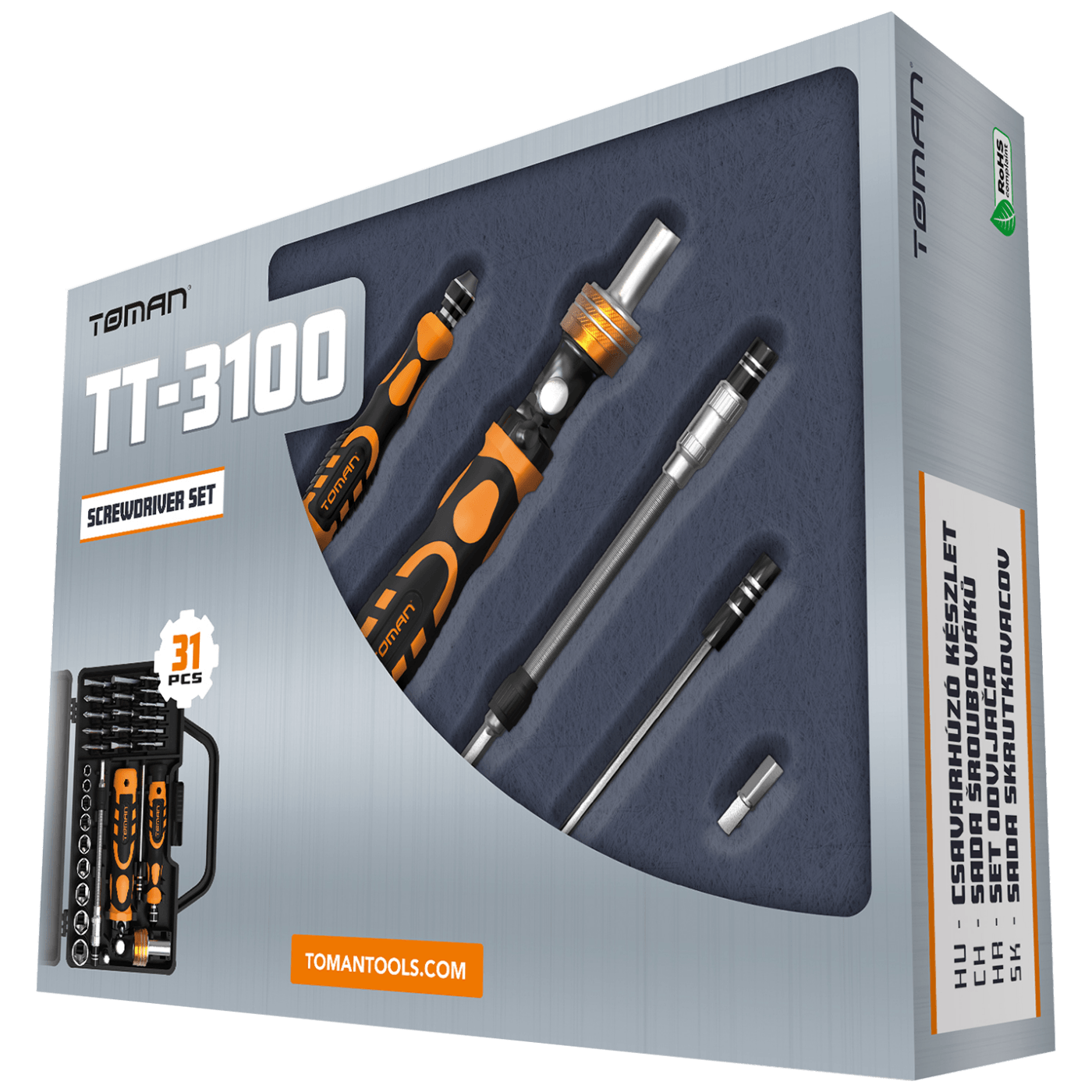Toman Set alata, za precizne popravke, 31 kom - TT-3100-1