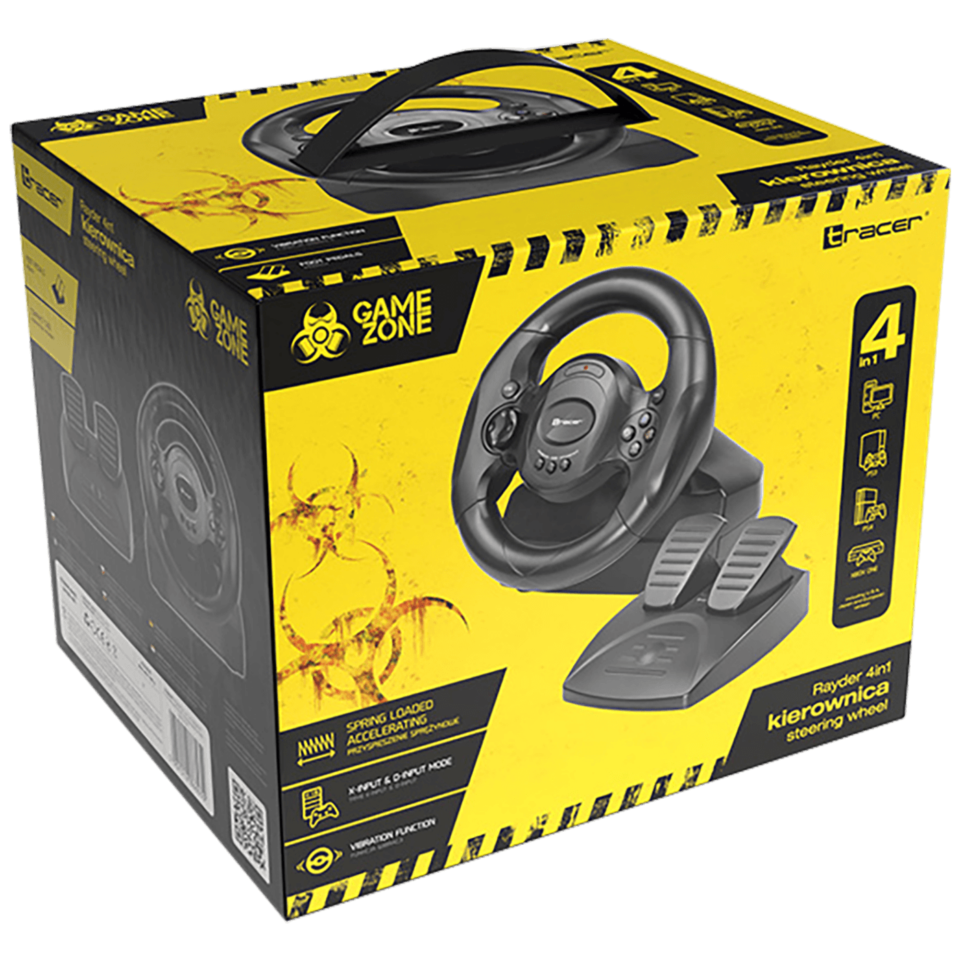 Tracer Gaming volan, 4u1, PC / PS2 / PS4 / X Box ONE - RAYDER 4IN1 PC/PS3/PS4/XONE-1