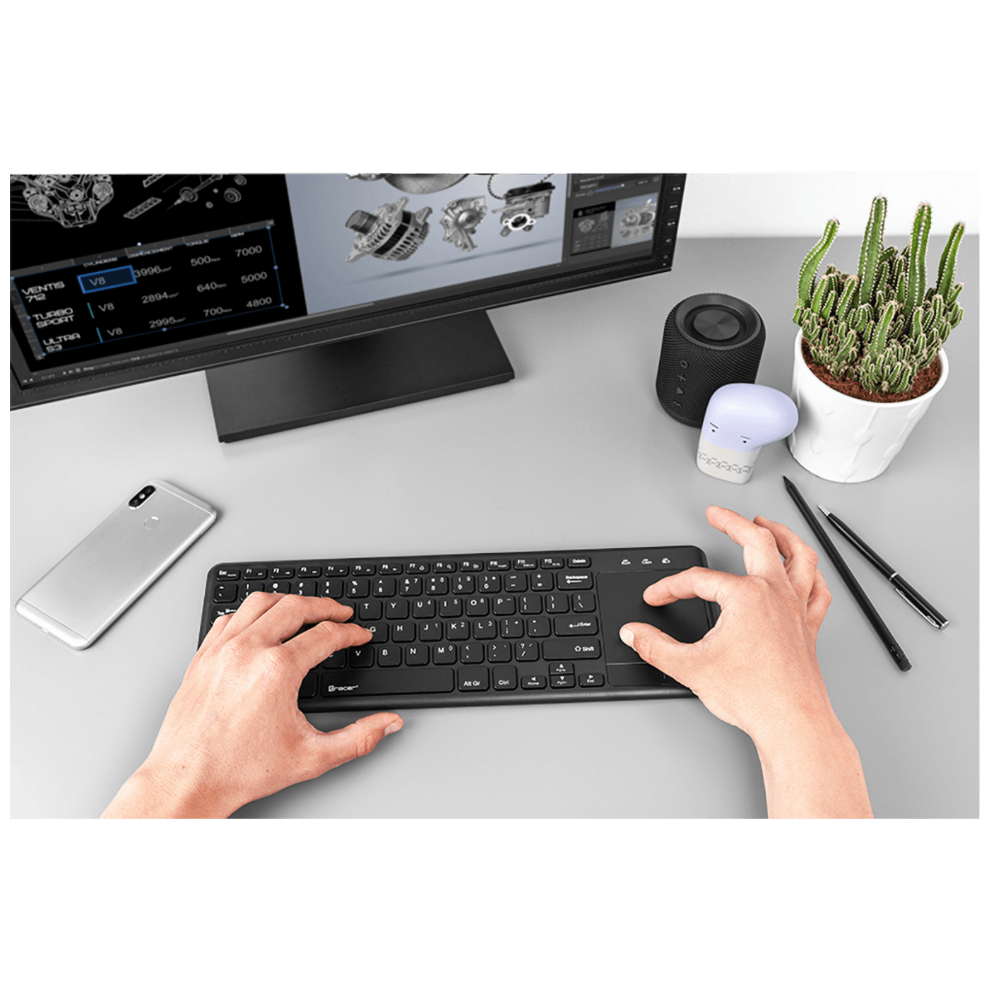 Tracer Tipkovnica sa touchpad-om, bežična - SMART RF 2,4 GHZ – internacionalna non HR tipkovnica-3