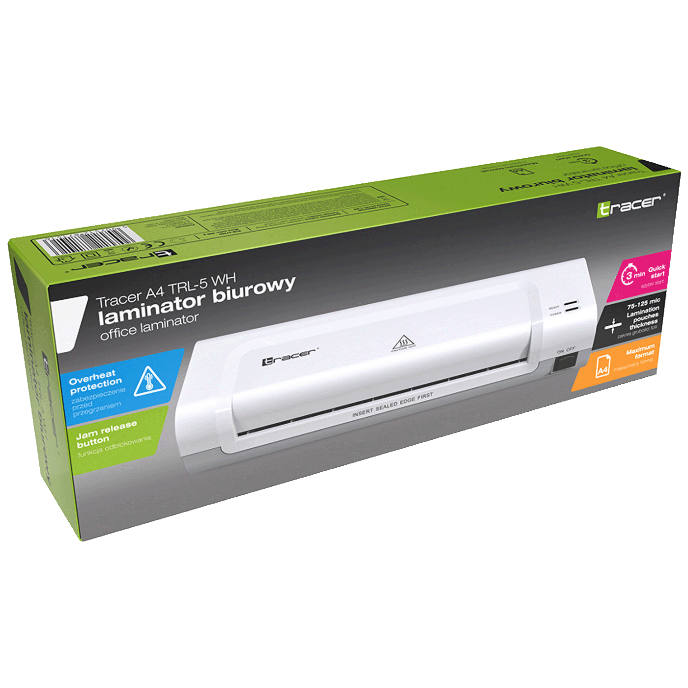 Laminator TRACER A4 TRL-5 WH-3