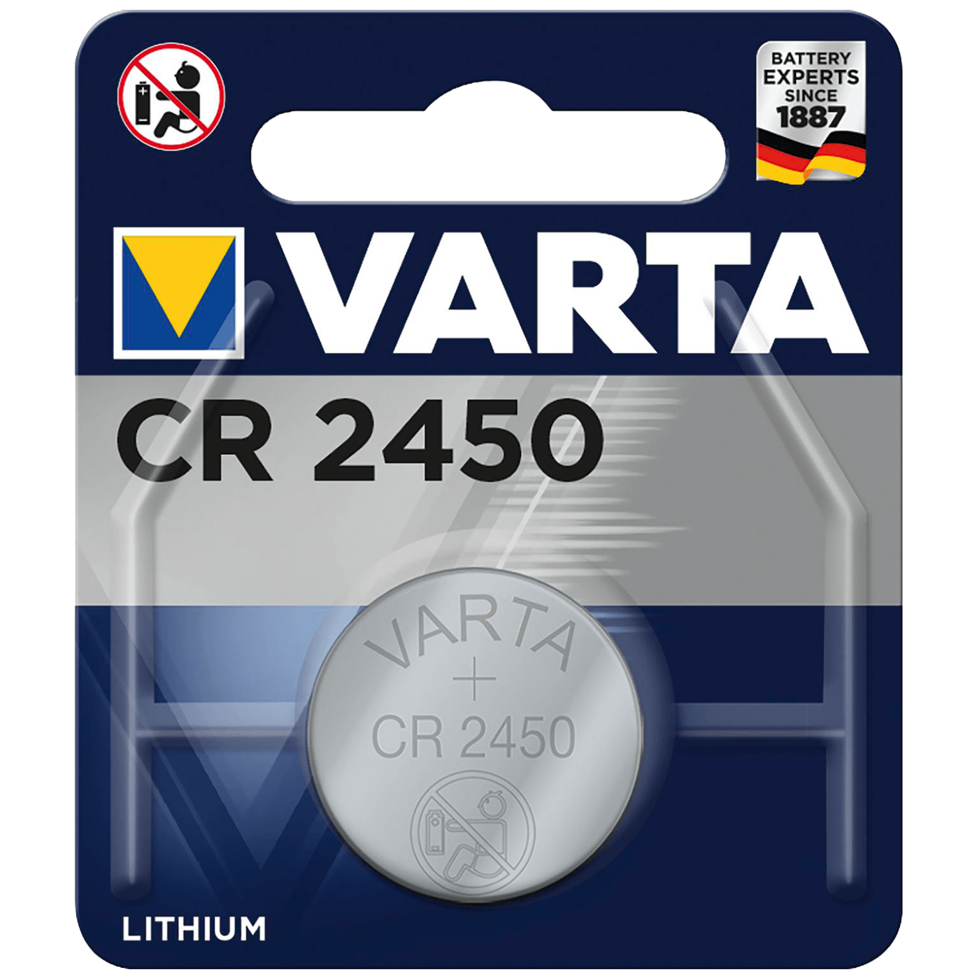 Varta Baterija litijska, CR2450, 3 V, dugmasta, blister 1 kom - CR2450