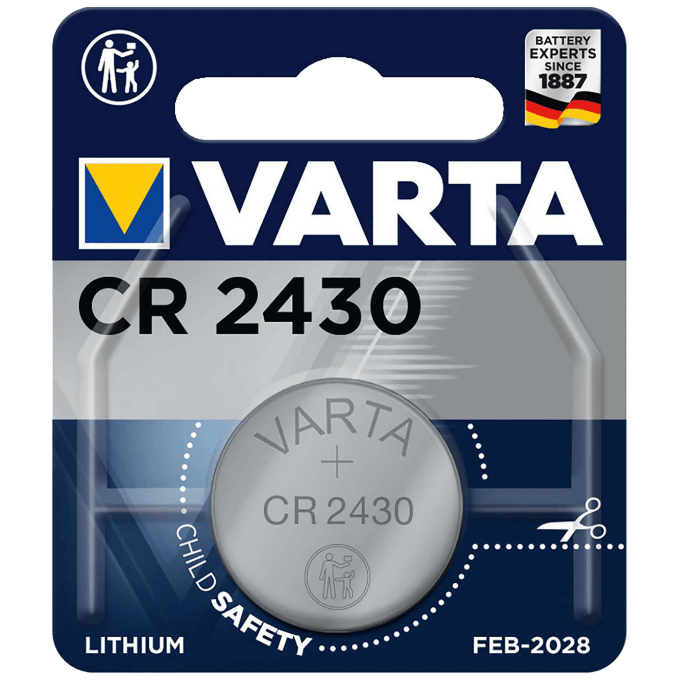 Varta Baterija litijska, CR2430, 3 V, dugmasta, blister 1 kom - CR2430