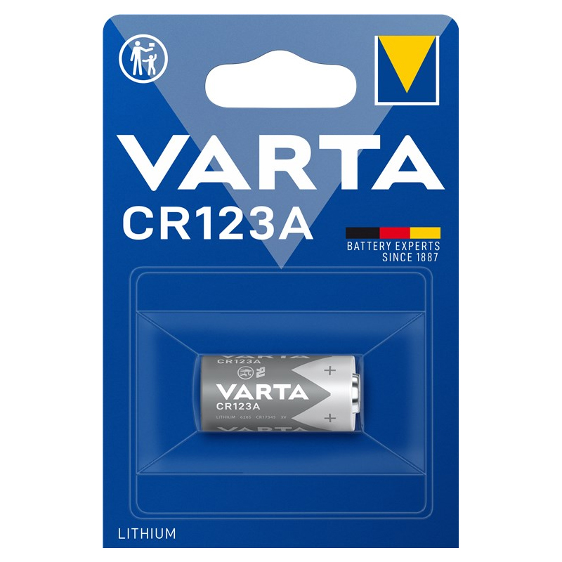 Varta Baterija litijska CR123A, 3V, blister pak. 1 kom - CR123-0