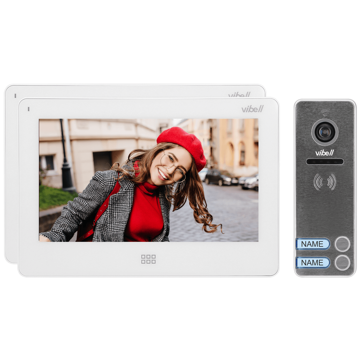 Video interfon VIBELL Felis Memo Multi2 set 7" LCD monitor