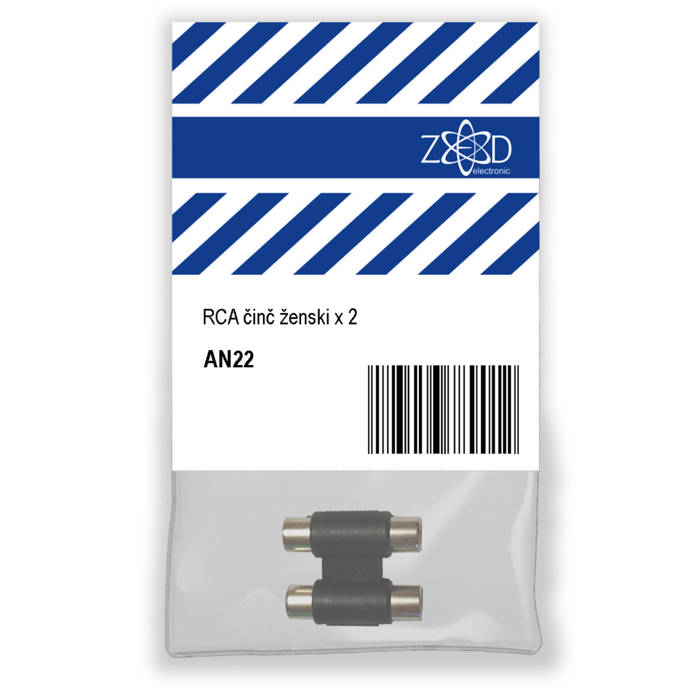 ZED electronic RCA činč ženski x 2, za produžetak audio kabla - AN22-0